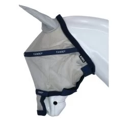 Rambo Fliegenmaske Plus Navy/Silber -Reitsportbedarf agradi 444521783 3.e5b113