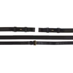 Schockemöhle Zügel Leder Dunkelbraun/Gold Warmblut