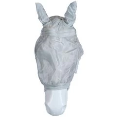 Waldhausen Fliegenmaske Premium Für Halfter Mit Ohren Silbergrau -Reitsportbedarf agradi 44954799 2.c76385
