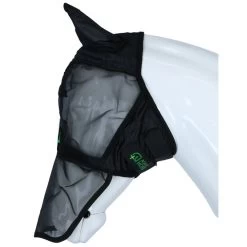 Agradi Horse Fliegenmaske Fine Mesh Mit Ohren Und Nase Schwarz -Reitsportbedarf agradi vliegenmasker met oren zwart 3.14ce32