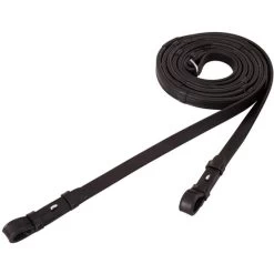 BR Antislip Leder-Dressurzügel 16mm Schwarz/Silber Warmblut -Reitsportbedarf br 203030 b121 03.8ddaba 1