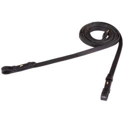 BR Antislip Leder-Dressurzügel 16mm Schwarz/Silber Warmblut -Reitsportbedarf br 203030 b153 03.0d45ba 1