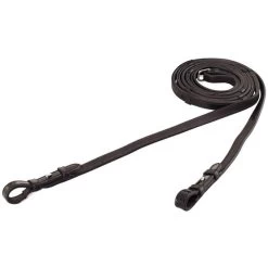 BR Dressur Zügel Lackleder/Gummi Stops 16mm Schwarz Warmblut -Reitsportbedarf br 203036 b121 03.a8a999