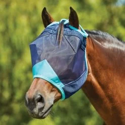Weatherbeeta Fliegenmaske Comfitec Deluxe Fine Mesh Navy/Türkis -Reitsportbedarf wb 1006938000 navyturquoise wb fly mask image hero null.c4ab6a